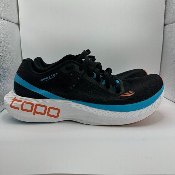 Topo Athletic M-Specter Shoes Mens Size 10 Black White Running Cushioned Trainer - Picture 1 of 10